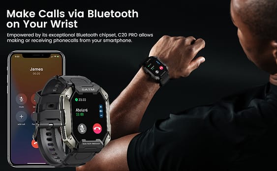 rugged bluetooth smartwatch